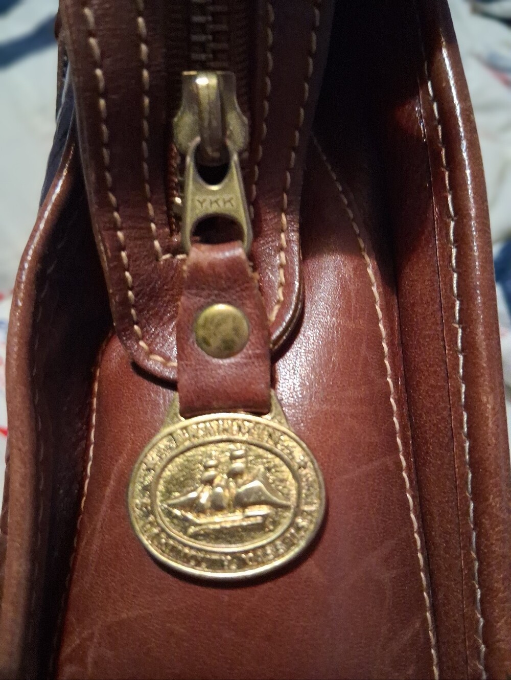 Leather Gator Hand Bag Brahmns - Picture 5 of 6